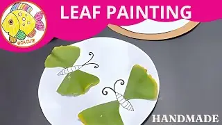 Kindergarten handmade leaf stickers | Ginkgo leaf handmade stickers- WOA CUTE