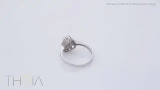 Pear Shape Zultanite CZ Stone 925 Cluster Ring