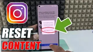 how to reset suggested content on instagram phone?