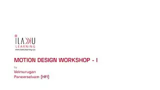 Motion design Workshop in Tamil