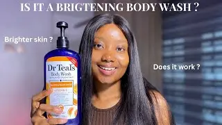 DR TEAL'S VITAMIN C BODY WASH REVIEW | skin brightening body wash