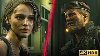 Jill Meets Mikhail Viktor Cutscene - Resident Evil 3 Remake (4K) 60 fps