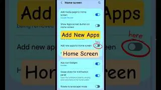 How to Add new Apps to Home Screen on Samsung? #shortsfeed #appsettings