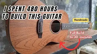 I spent 480 hours to build this guitar (Full Build)