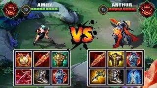 AMILY vs ARTHUR | FULL BUILD FIGHT | ARENA OF VALOR/AOV/ROV