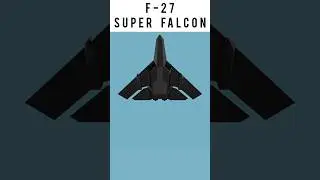 An updated version of my friend's design called the F-27 Falcon(hence the super)#aviation#fighterjet