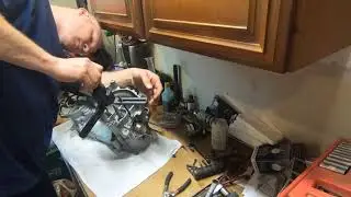 Yamaha Zuma crank removal - case splitting