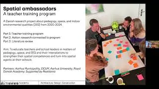MultiLED Lecture Series 27 Bodil Hovaldt Bøjer: Spatial competence in teacher training