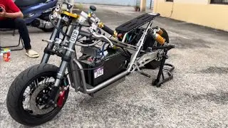 Spek modifikasi Motor drag listrik bisa tembus 5,2 detik