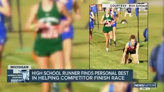 High school runner finds personal best in helping competitor finish race