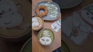 #christmas #cat #coffee #mofusand #tree #giraffe #art #matcha #latte #doughnut #mochi #cafe #sydney