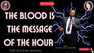 The Blood Is The Message of the hour||•√ Apostle; Dele Adelodun