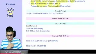 1.5 Days CA Inter Audit Planner | CA Shubham Keswani (AIR 8)