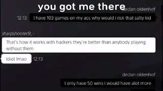 I was caught hacking on fortnite :(