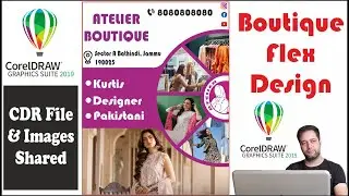 Boutique Poster design in coreldraw | Boutique banner tips | Cloth Shop Poster Design