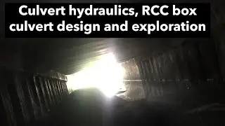 #culvert Exploring a massive culvert, Culvert hydraulics, RCC box culvert design #civilengineering