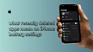 Что означают недавно удаленные приложения в настройках аккумулятора iPhone
