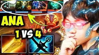 When Ana Plays TI Winning Hero On Pub Game - Epic 1vs4 Fight Pro Plays Dota 2