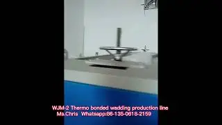 WJM-2 Thermo bonded wadding production line for poly padding making (for Saudi Arabia )