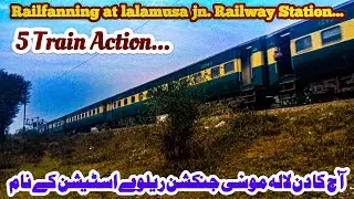 Railfanning at lalamusa junction Railway Station ❣️