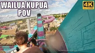 Wailua Kupua POV (4K 60FPS), Lost Island Waterpark ProSlide Water Coaster | Non-Copyright