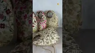 *Cute Ethnic Bags in Metal Handle with Long Chain.*Made by Handcrafted Indian Hues. #slingbag