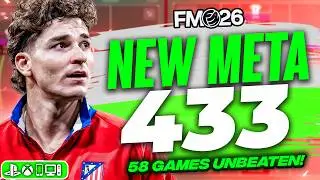 This NEW META 433 is BROKEN! 58 Games Unbeaten | Best FM26 Tactics