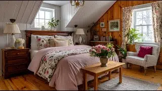 Cozy Rustic Farmhouse Makeover 🌸 Pink English Cottage Style Home Transformation