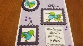 Hummingbird Card Tutorial