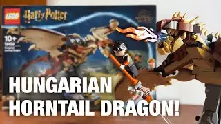 LEGO Harry Potter Hungarian Horntail (76406) - BEST Buildable Creature? - Review