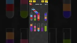 water sort color puzzle level 184
