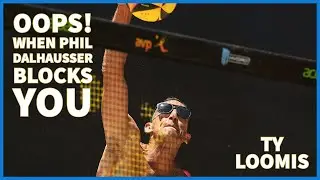 Oops! That Feeling when Phil Dalhausser Blocks You - A Ty Loomis Sad Short AVP Long Beach Cup 2020