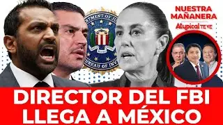 ¡ACORRALA A SHEINBAUM! Harfuch se reúne de emergencia con el director del FBI