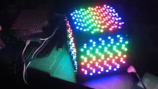 16x16 Adafruit / Arduino / Makerbeam Neopixel Cube