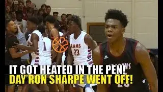It Gets HEATED In The Ram Pen! UNC Tarheel Commit Day'Ron Sharpe Was War Ready!