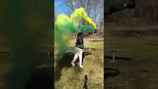 Yellow + Green Smoke Bomb Demos