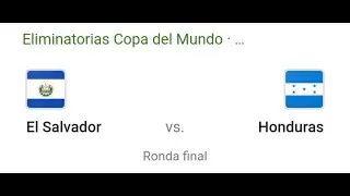 El Salvador🇸🇻 vs Honduras🇭🇳