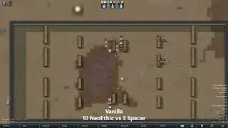 Rimworld - Vanilla vs Combat Extended Tests