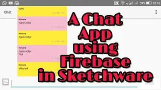 Firebase in Sketchware: Create a Chat App