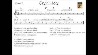Cryin' Holy  - bluegrass backing track FAST