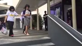 Blogger Amos Yee walking out from court (part 1)