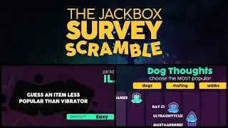 [THE JACKBOX SURVEY SCRAMBLE] NEW DARES AND DASH MODES GAMEPLAY