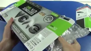 EVGA GeForce GTX960 (04G-P4-1962-KR) - распаковка
