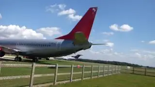 Some of the aircraft ready for scrapping at Kemble airfield.