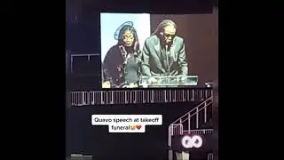 Quavo and Offset speak at Takeoff&rsquo;s funeral (Part 2)#quavo #takeoff #offset #migos #offset #viral