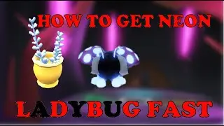 HOW TO GET *NEW* NEON LADYBUG FAST | Roblox Adopt Me