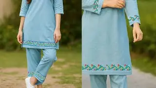 🌺 Perfect Shalwar Pouncha Design ✨ Latest Shalwar Pouncha