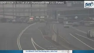 Crash on I-75 South near Northside Drive