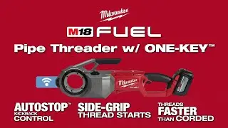 MILWAUKEE MIL2874-22HD Ens. fileteuse &agrave; tuyau 18 v 12 a/h | Outillage Placide Mathieu