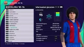 eFootball PES 2021: Barcelona '83-'84 classic team (PS4)